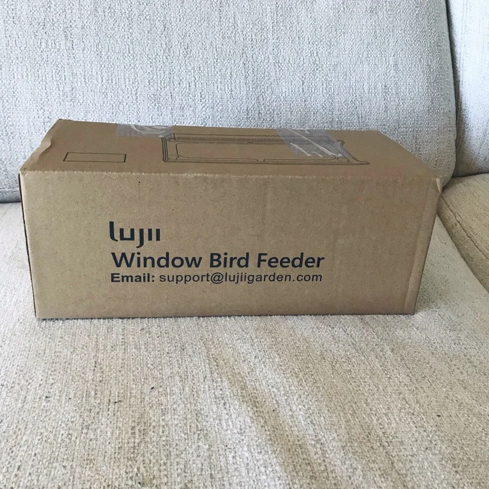 Lujii Window Bird Feeder, Clear, New